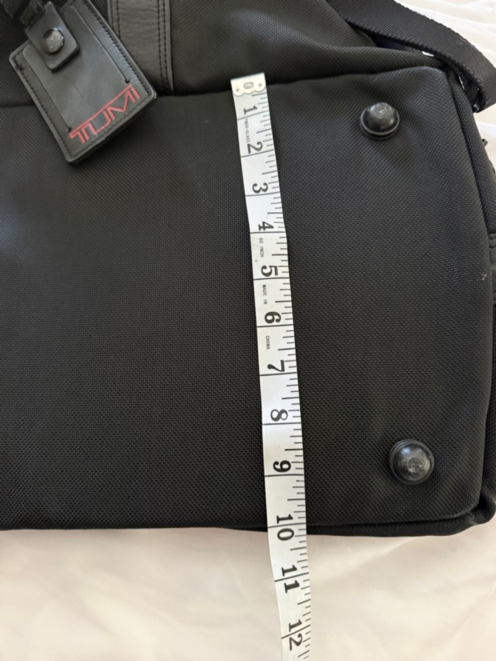 Tumi Black carry On or Weekend Bag with Leather Trim - Picture 9 of 13
